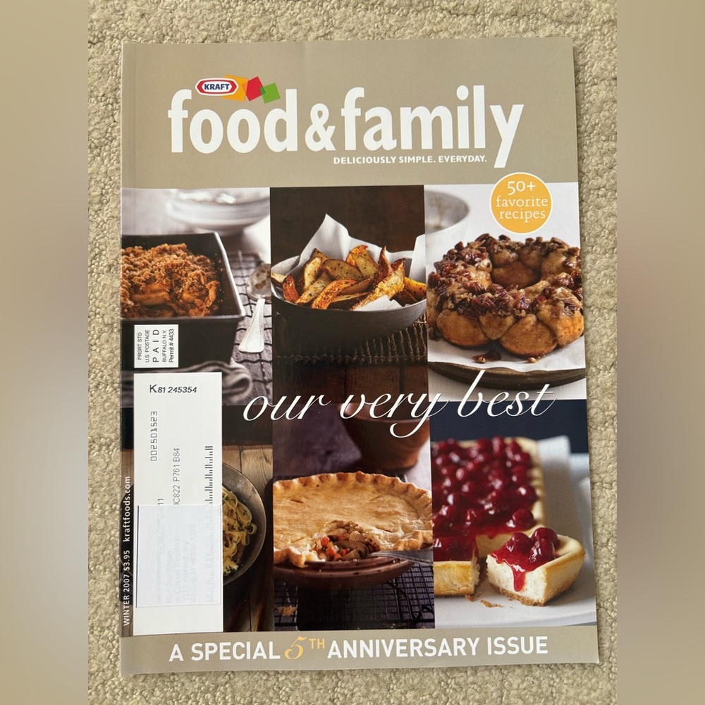 Set of 4 Food & Family Magazines 2007 Magazine Set Kraft Vintage Cookbook - Picture 2 of 5